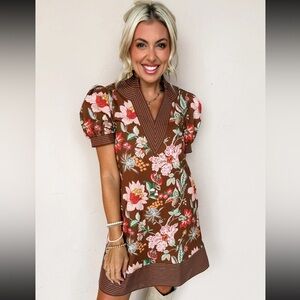 ENTRO 100% Cotton Tunic Dress